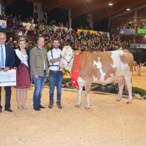 Würdigung der Champion-Kuh Prina vom Betrieb Schäfer, Airlenbach