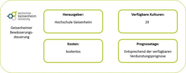 Geisenheimer Bewässerungssteuerung