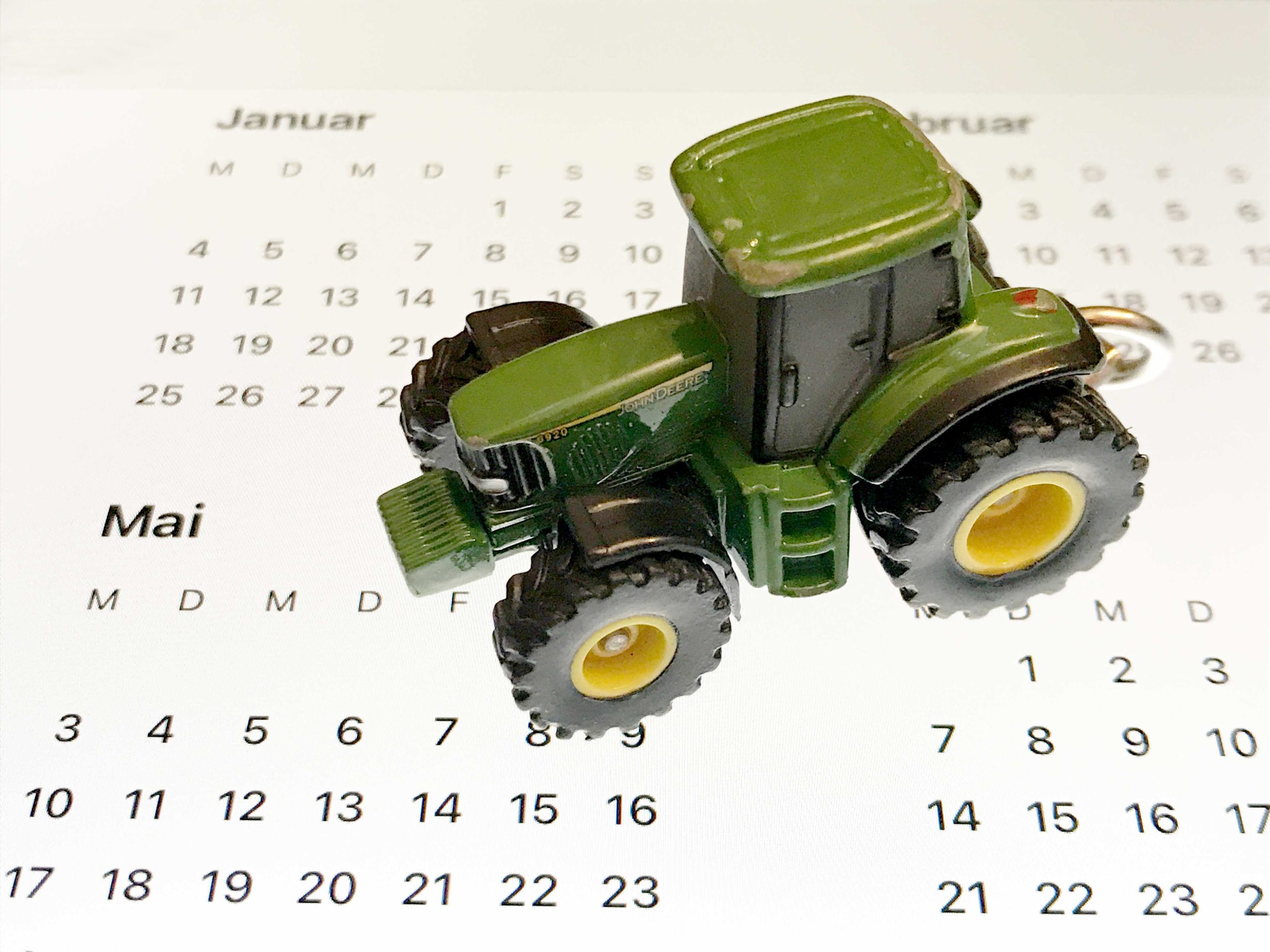 Kalender mit Trecker