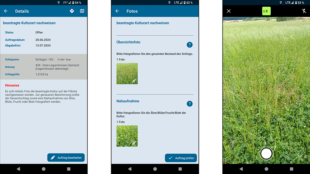 Screenshots der HeLawi-App