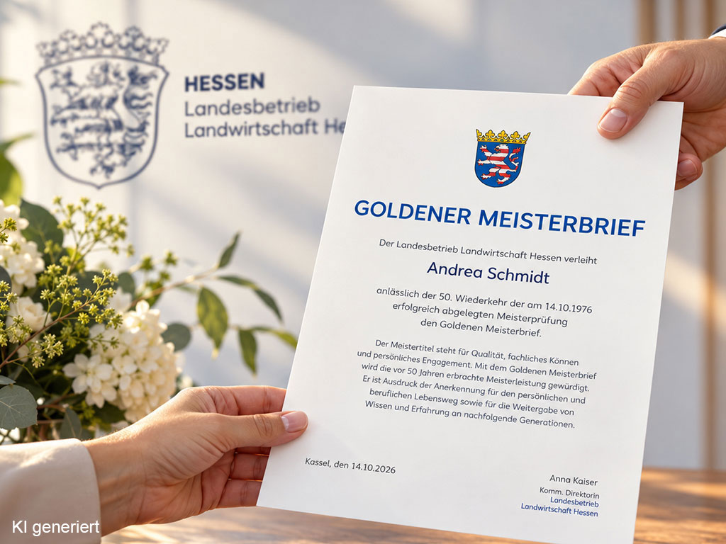 eine Hand übergibt eine Urkunde 